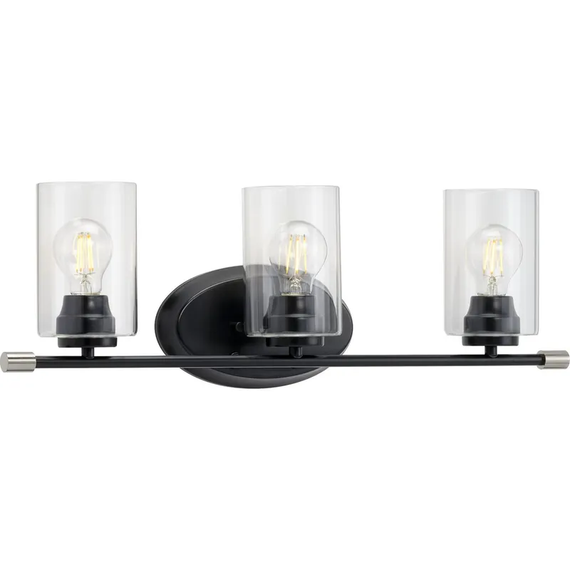 Progress P300278-031 Riley Collection Three-Light Matte Black 25-1/4 Inch Replacement MPN