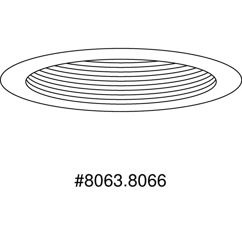 Hubbell P8175-28 Progress P8175-28 5 Step Baffle Trim for 5 Recessed Housing (P85/P185/P84/P184)