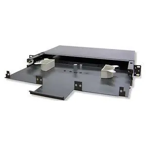 Lynn Electronics FRMP-1U-V2 Fiber Optic Rack Mount Enclosure Steel Rack 1 RU Black