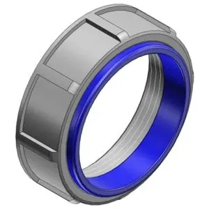 ABB 1223 Insulated Bushing Conduit Bushing Blue Iron Steel Insulated Throat 105 °C 3/4 in.