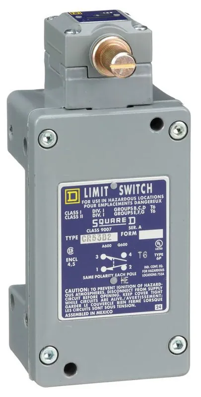 Square D Co. 9007CR53B2 Telemecanique Limit Switch 600V 10Amp C +Options