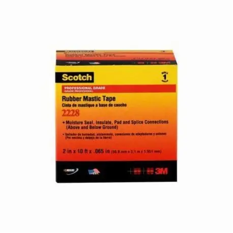 Scotch 054007-50727 2228 Premium Grade Single Coated Electrical Tape 1 in W x 10 ft Roll