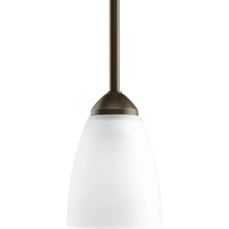 Progress P5113-20 Gather Collection One-Light Antique Bronze Etched Glass Pendant Light