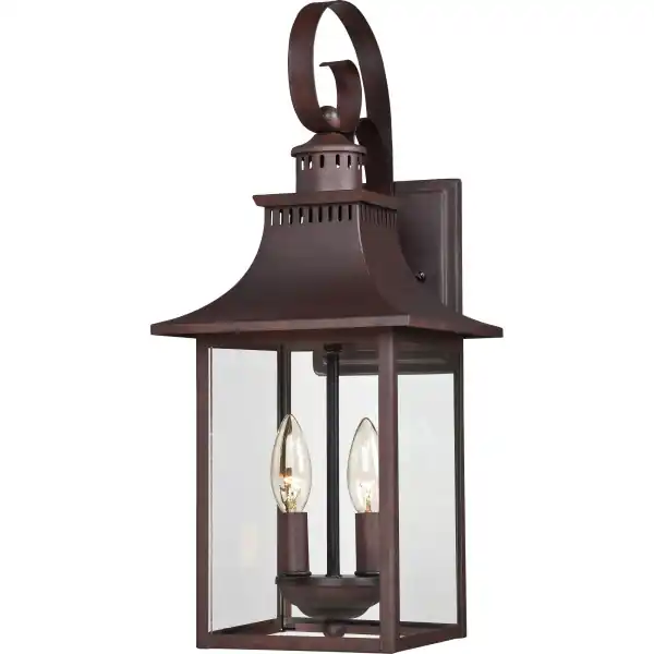Quoizel CCR8408CU Chancellor 2 Light Medium Wall Lantern - Copper Bronze
