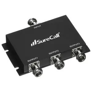 Surecall SC-WS-3 Coax Adapters Splices and Splitters N-Type Female 3-Port