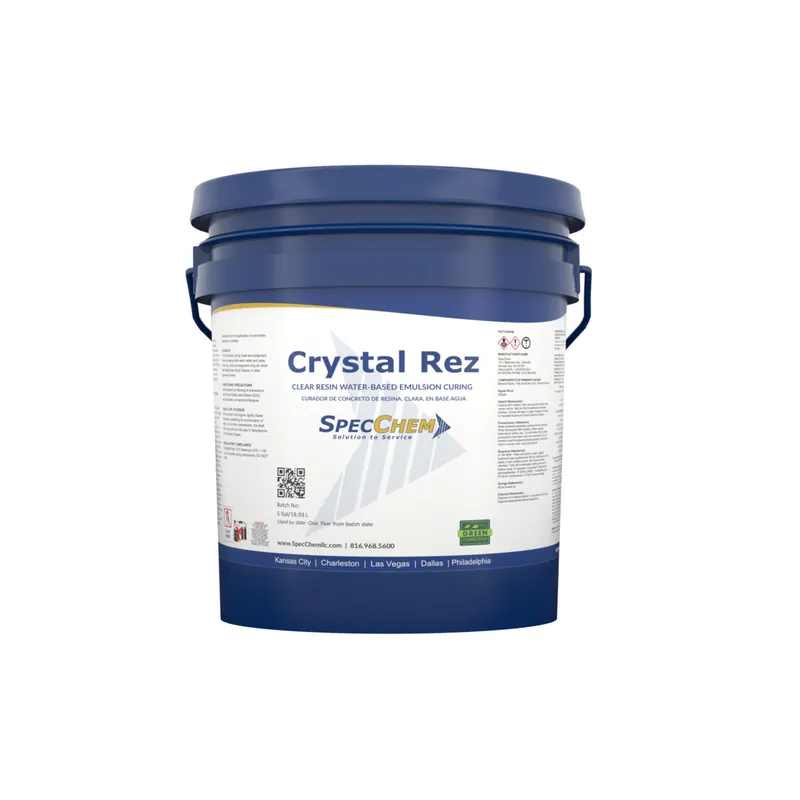 SpecChem CRYSREZ5 Crystal Rez Clear Resin 5 Gal.