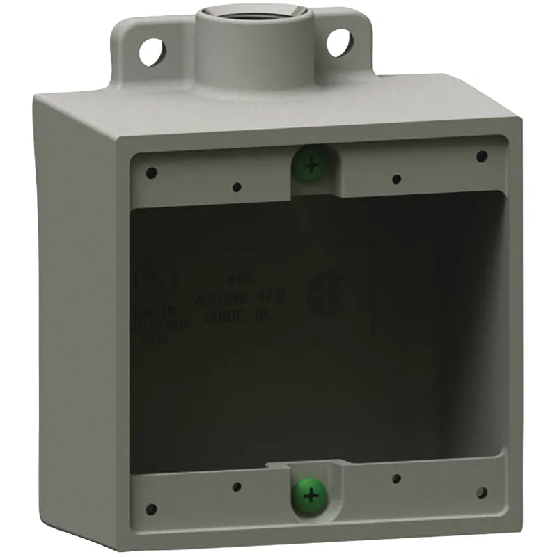 Hubbell Incorporated 2FD-2M Killark 3/4Iron, 2FD Type Two Gang Deep Device Box