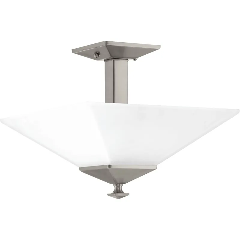 Progress P350107-009 Clifton Heights Collection 12-3/4 Two-Light Semi-Flush
