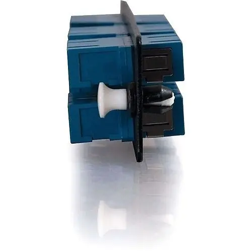 Quiktron 31107 Fiber Optic Adapter Panel, Zirconia Insert, 12-Strand, Blue