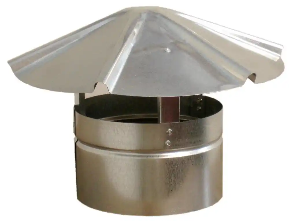 Snappy 47-04 4 in. 26 ga Galvanized Round Non-Adjustable Rain Cap