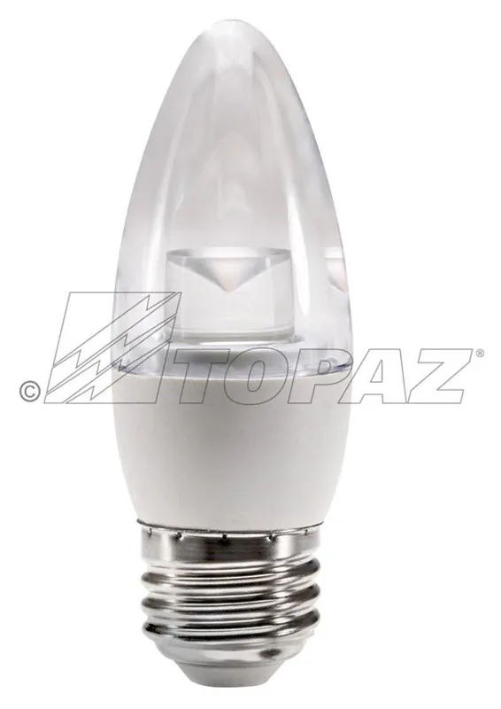 Topaz LETC/3/830/D-46 LED Straight-Tip Chandelier 2.8W 25 Pack
