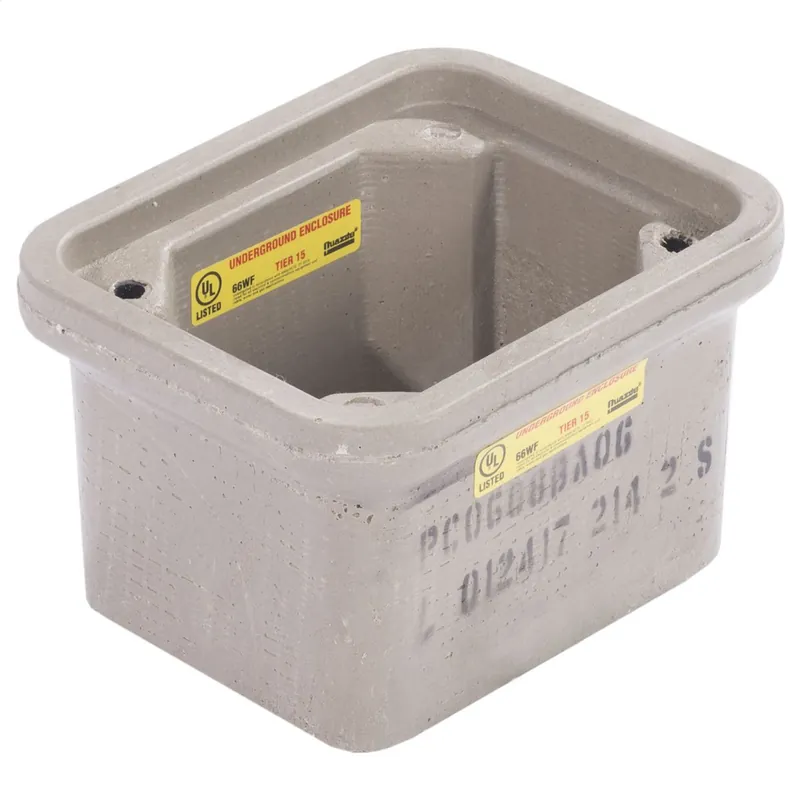 Quazite PC1324BA12 Stackable Box Standard Open Base