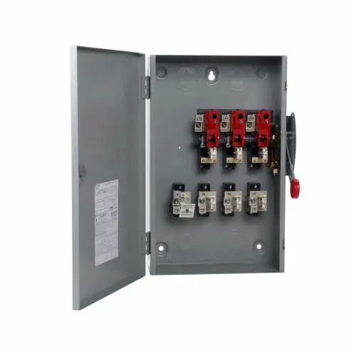 Cutler-Hammer Manufacturing Co. DG324NGK Eaton Electrical 120/240 VAC 200 Amp 25 to 60 Hp 3-Pole 4-Wire Fusible Single Throw Safety Switch