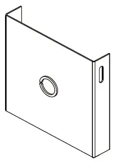 Hammond CWCP8 Wireway End Plate/Cap NEMA 1 8X8