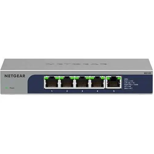 Netgear MS105 5-Port Multi-Gigabit 2.5G Ethernet Unmanaged Switch