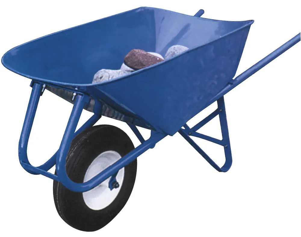 Miller Materials TV682425 Steel Handle Wheelbarrow 6 cu-ft