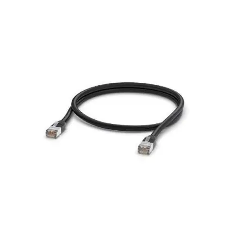 Ubiquiti UACC-CABLE-PATCH-OUTDOOR-1M-BK Outdoor Patch Shielded Cable, 1m, Black