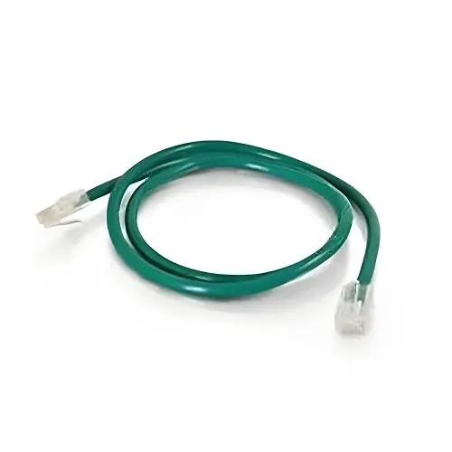 Quiktron 560-120-010 CAT5e Patch Cable Green 10' No-Boot Patch Cord