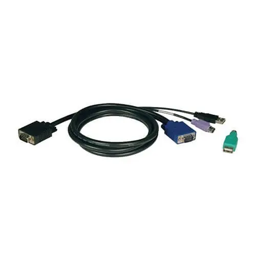 Tripp Lite P780-010 USB/PS2 Combo Cable Kit for NetController KVM Switches B040-Series and B042-Series, 10' (3.05 m)