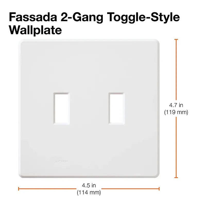 Fassada FG-2-LA FASSADA GLOSS FASHION W 2-Gang Wallplate