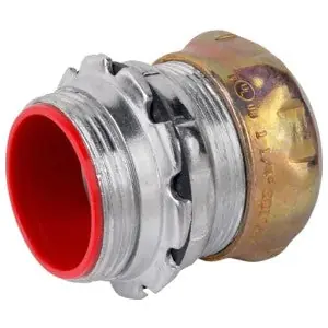 ABB (Thomas and Betts) TC711AN-RT Steel City Compression Connector Zinc Plated Steel EMT Conduit Insulated Raintight 1/2 in.