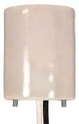 Satco 80-1646 Keyless Porcelain Mogul Socket 600 Volt 2-1/8 Inches Diameter