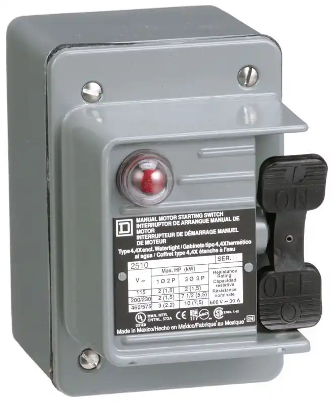 Square D 2510KW1A Manual Switch 600Vac K+Options