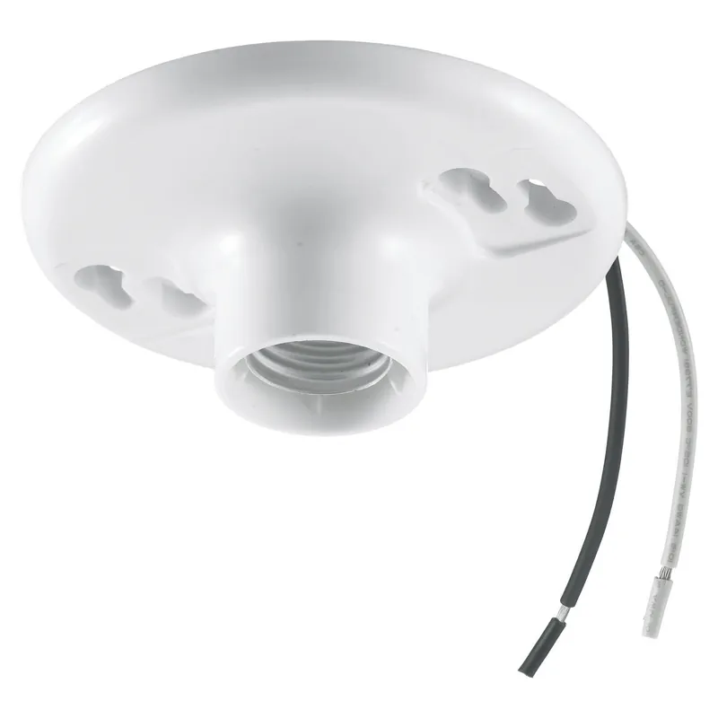 Hubbell Wiring Device - Kellems RL8506 Lamp Holders and Sockets, Medium Base, Keyless, 600W 600V AC, 6 Leads, Plastic