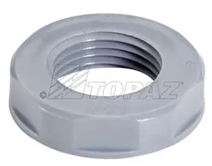 Topaz NLN12G 1/2 Nylon NPT Locknut Gray