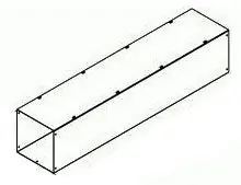 Hammond CWSC848NK Wireway Straight Section NEMA 1 Lay-In 8 Inch