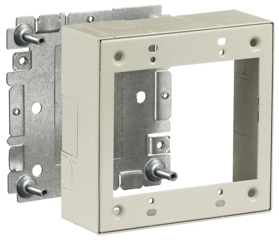 Hubbell HBL24482IV Raceway 2-G Box Hbl2400