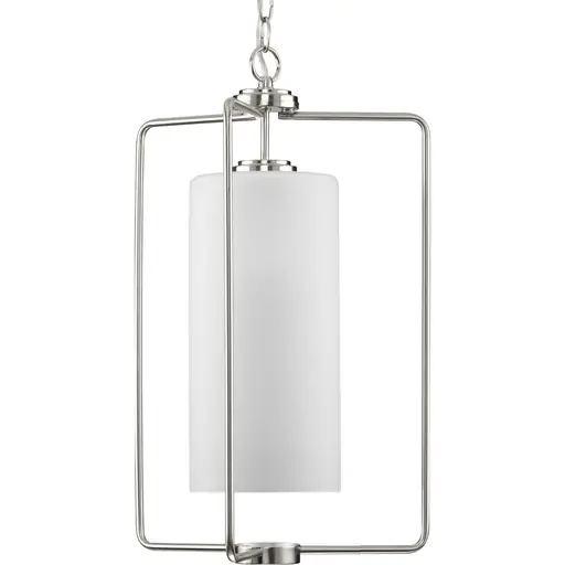 Progress P500333-009 Merry Collection One-Light Brushed Nickel 15 Inch Pendant Light