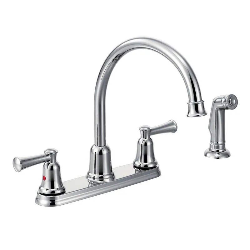 Cleveland Faucet Group CA41613 Capstone Two Handle Kitchen Faucet with Side Spray
