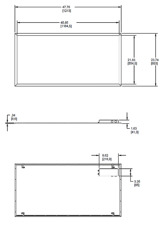 Rab Design Lighting EZPAN2X4-50N/D10 EZ PAN2X4 50W