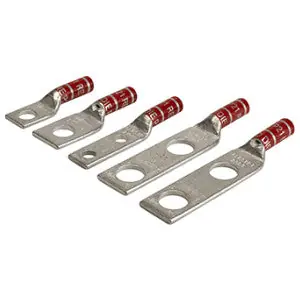 Miroc GL8STRI21458 Compression Lugs Tin-Plated Red 5/8 in 1/4 in Stud 8 AWG