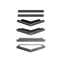 Siemon Z6A-PNLA-U48K CAT6A Patch Cable, 48-Port CAT6A Patch Panel, 2U, Angled