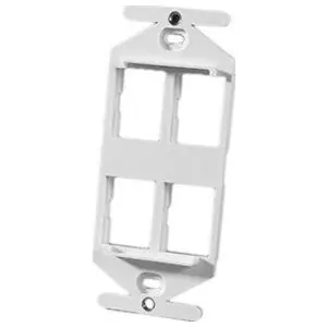 Ortronics OR-41900018-88 TracJack® Stylistics Frame 4-Port White Replacement MPN