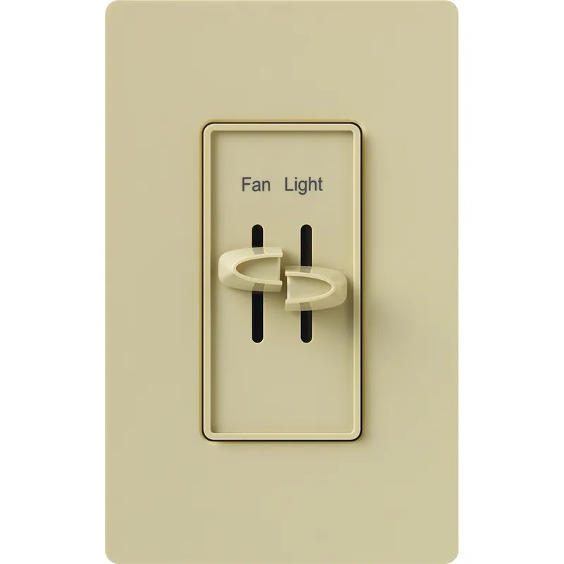 Skylark S2-LFSQ-IV 1-Pole Dual Designer Fan Control/Dimmer Switch 120 VAC 1.5 A 300 W