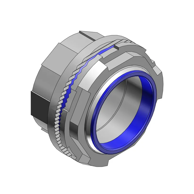 T&B H200A Hub Connector With Thermoplastic Insulated Throat 2 in Rigid/IMC Conduits
