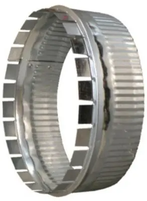Snappy T25-8 Sheet Metal Start Collar Crimped 8