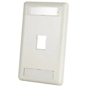 Ortronics OR-403HDJ11-88 HDJ Series Faceplate Rear Load Screw Mount White