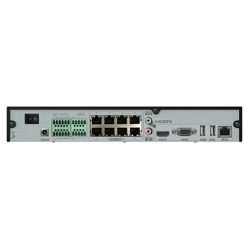 Speco Technologies N8NRX2TB 8K 8-Channel NVR with Facial Recognition and Smart Analytics, 2TB HDD