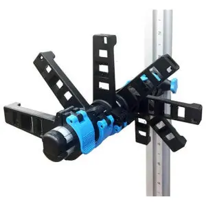 Motive 32612-703 Cable Manager Aluminum/Steel Single-Sided Black 84 H x 10 W x 15.5 in. D Vertical Mount