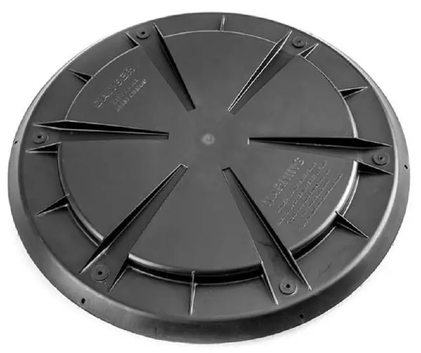 Norwesco 63672 Tank Lid with Gasket, Polyethylene