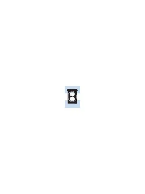 Mulberry 30550W 1-Gang White Die-Cast Zinc Vertical Duplex Heavy Duty Self-Closing Device Box Cover