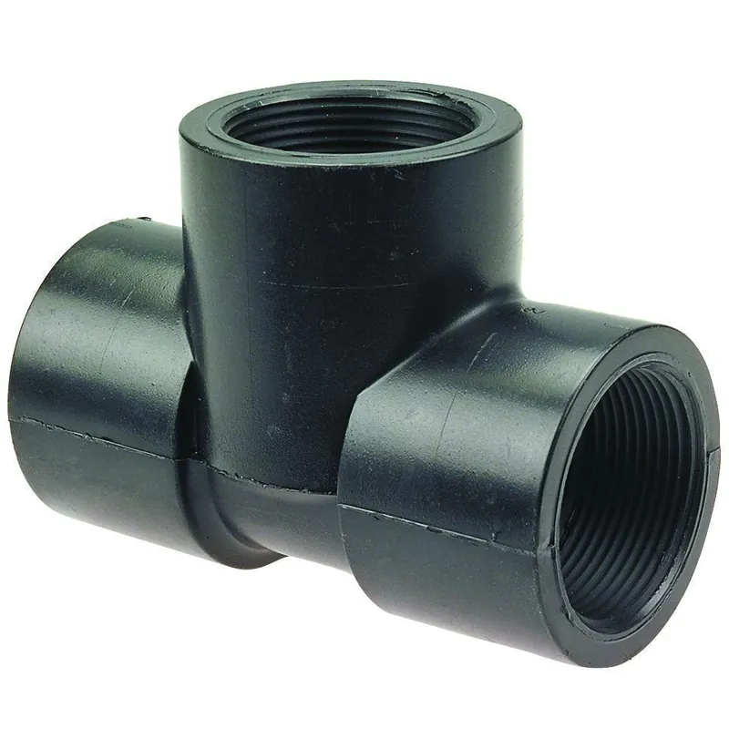 Chemtrol CC03400 Tee, 2 in Nominal, FNPT End Style, SCH 80/XH, Polypropylene