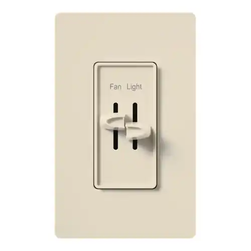 Skylark S2-LFSQ-LA 1.5 Amp 300 W 120 Volt Light Almond 1-Pole Incandescent/Halogen Fan/Light Speed Control Dimmer