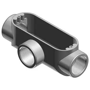 ABB AT-6 Threaded Die Cast Type T Conduit Body 2 in.