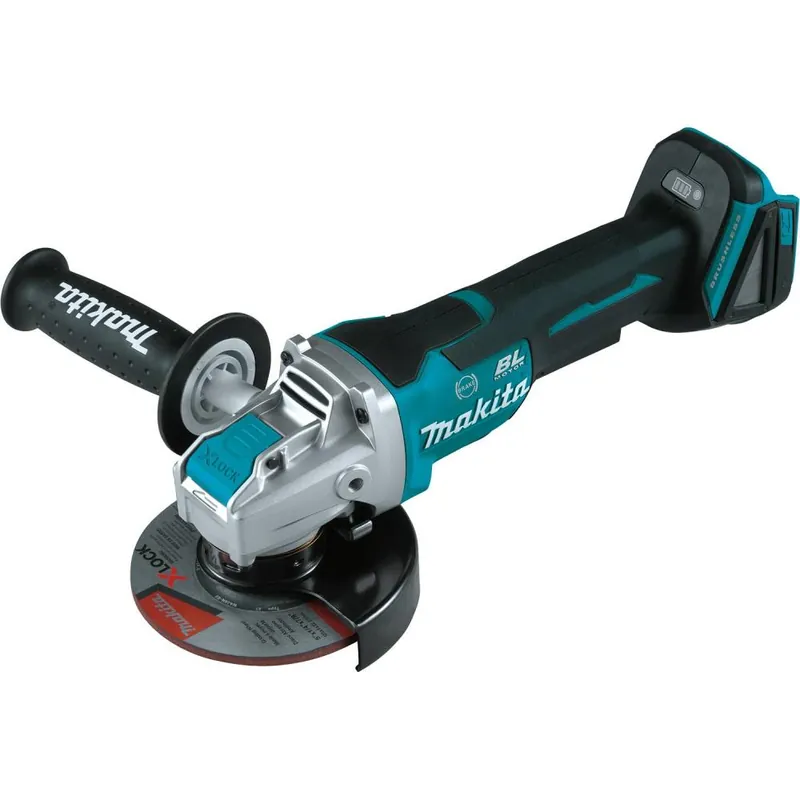 Makita USA XAG26Z 18V LXT Lithium-Ion Brushless Cordless 4-1/2 / 5 Paddle Switch X-LOCK Angle Grinder