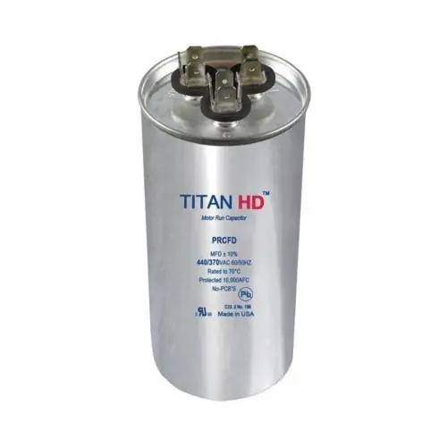 DiversiTech PRCFD303A Packard Titan HD Dual Section Motor Run Capacitor, 30/3 uF, 440/370 VAC